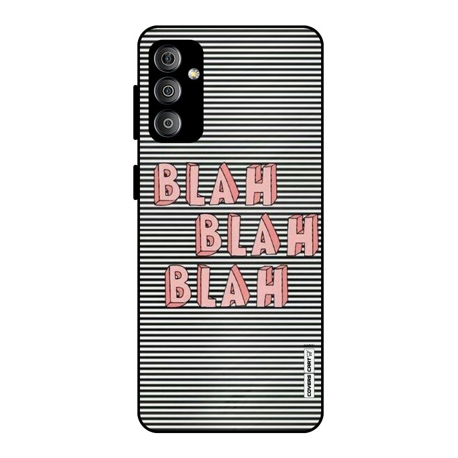 Blah Stripes Metal Back Case for Galaxy F23