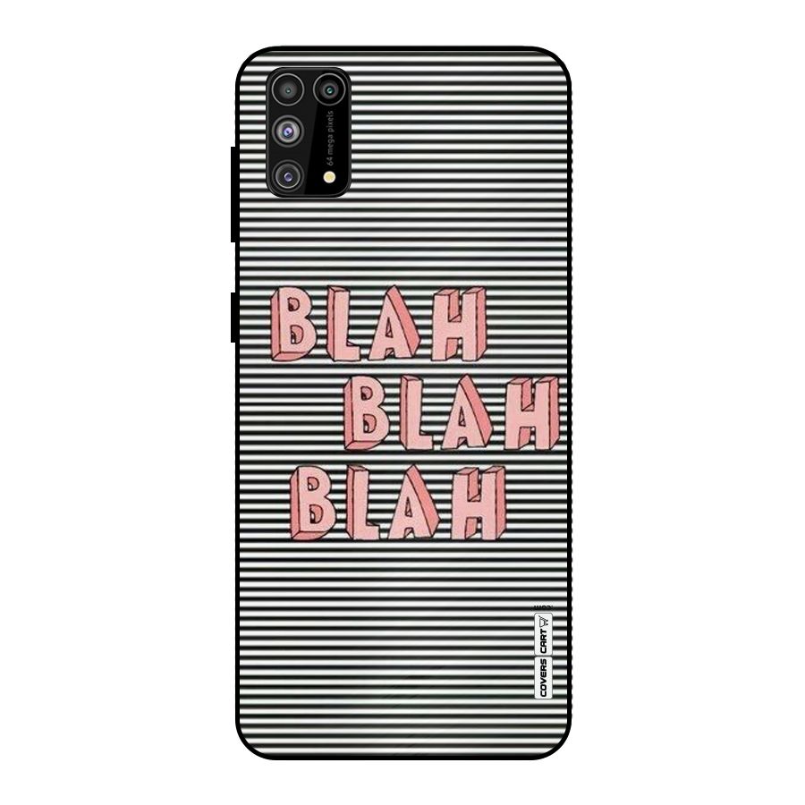 Blah Stripes Metal Back Case for Galaxy F41