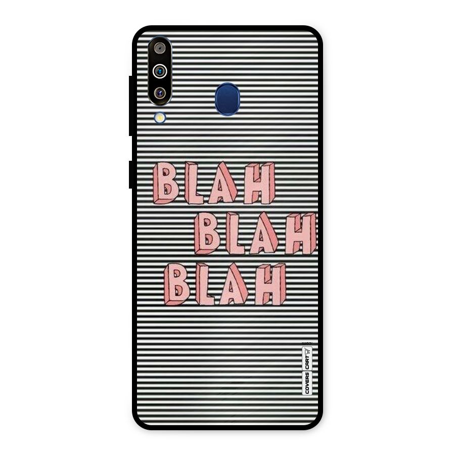 Blah Stripes Metal Back Case for Galaxy M30