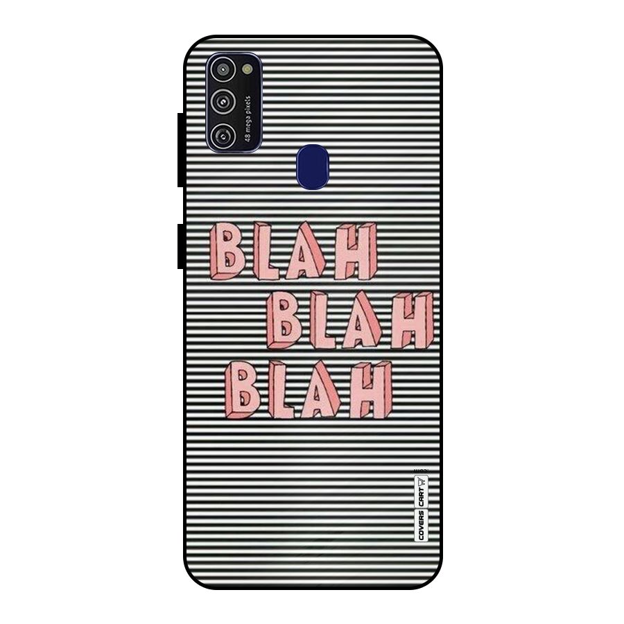 Blah Stripes Metal Back Case for Galaxy M30s