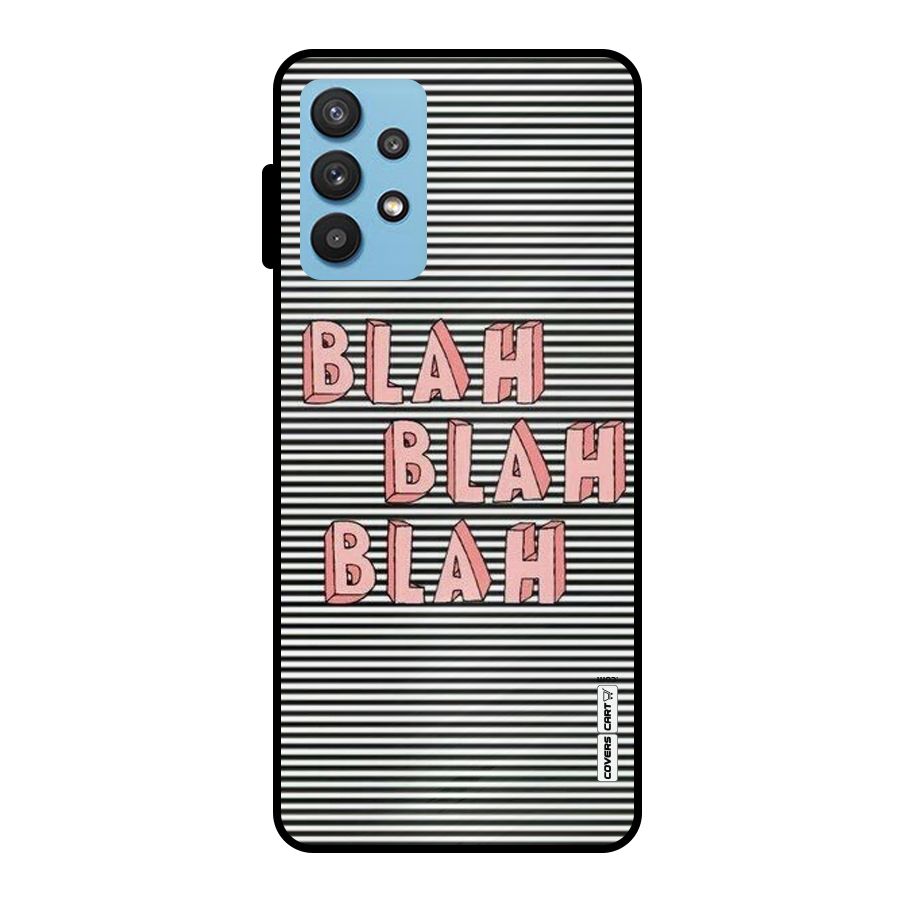 Blah Stripes Metal Back Case for Galaxy M32 5G