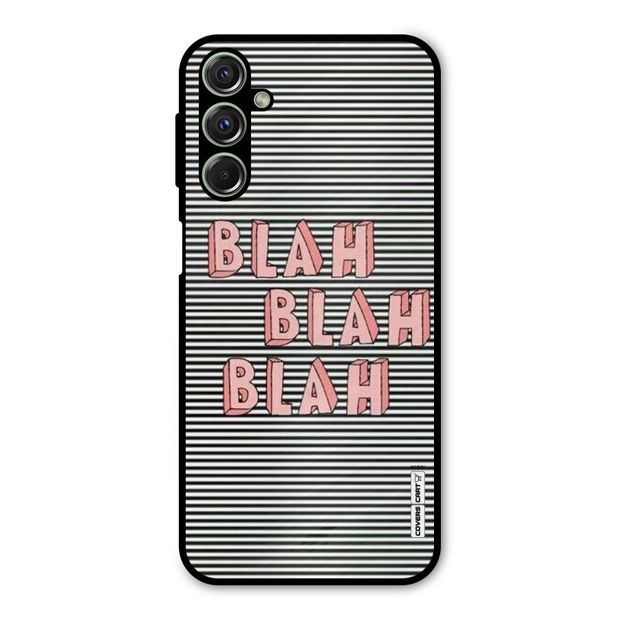 Blah Stripes Metal Back Case for Galaxy M34