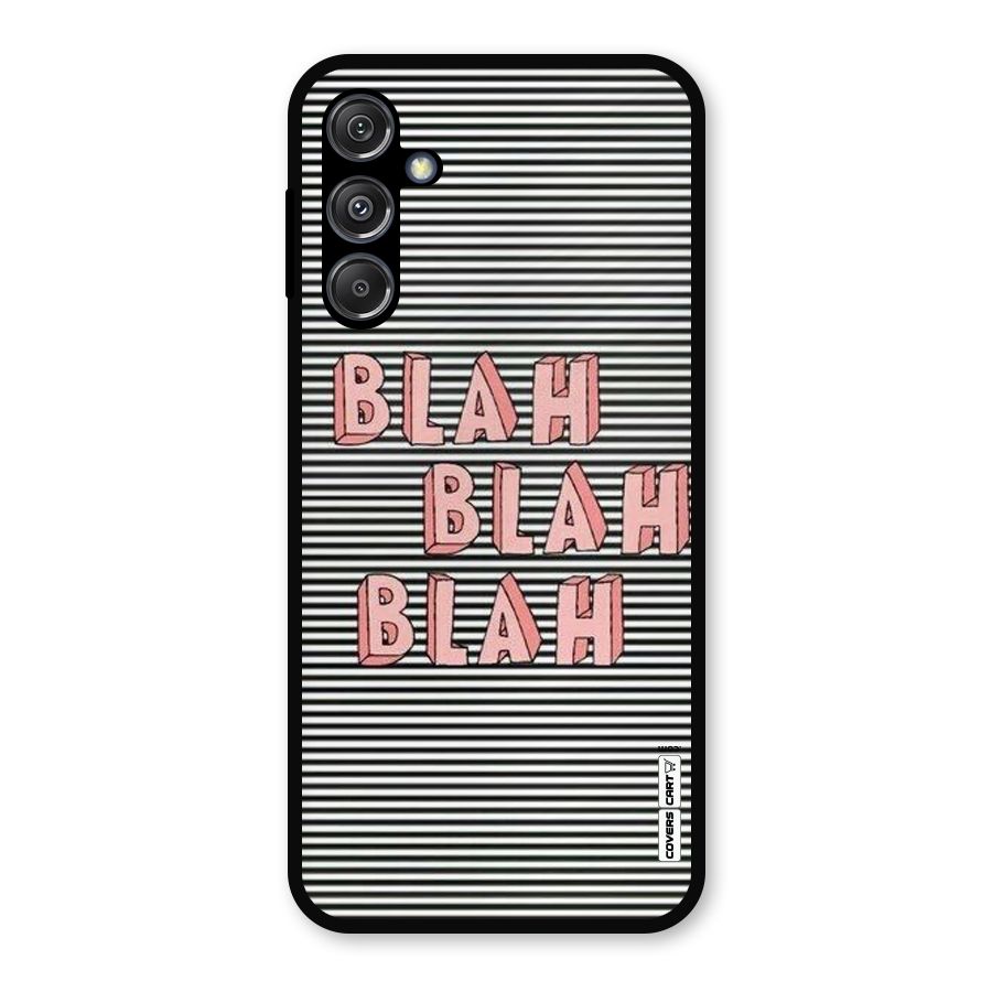 Blah Stripes Metal Back Case for Galaxy M34 5G