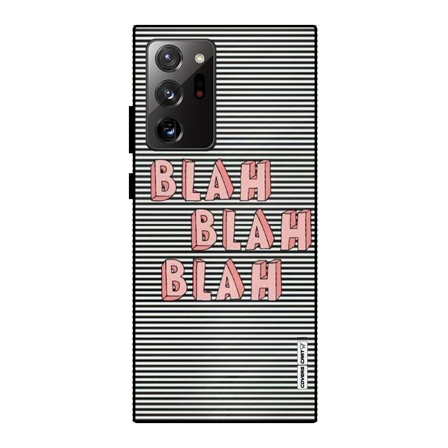 Blah Stripes Metal Back Case for Galaxy Note 20 Ultra