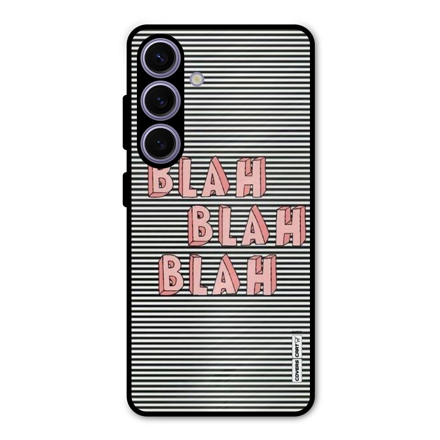 Blah Stripes Metal Back Case for Galaxy S24