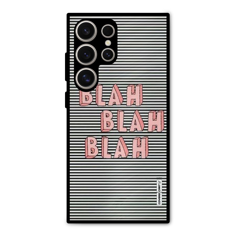 Blah Stripes Metal Back Case for Galaxy S24 Ultra