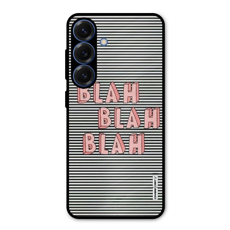 Blah Stripes Metal Back Case for Galaxy S25