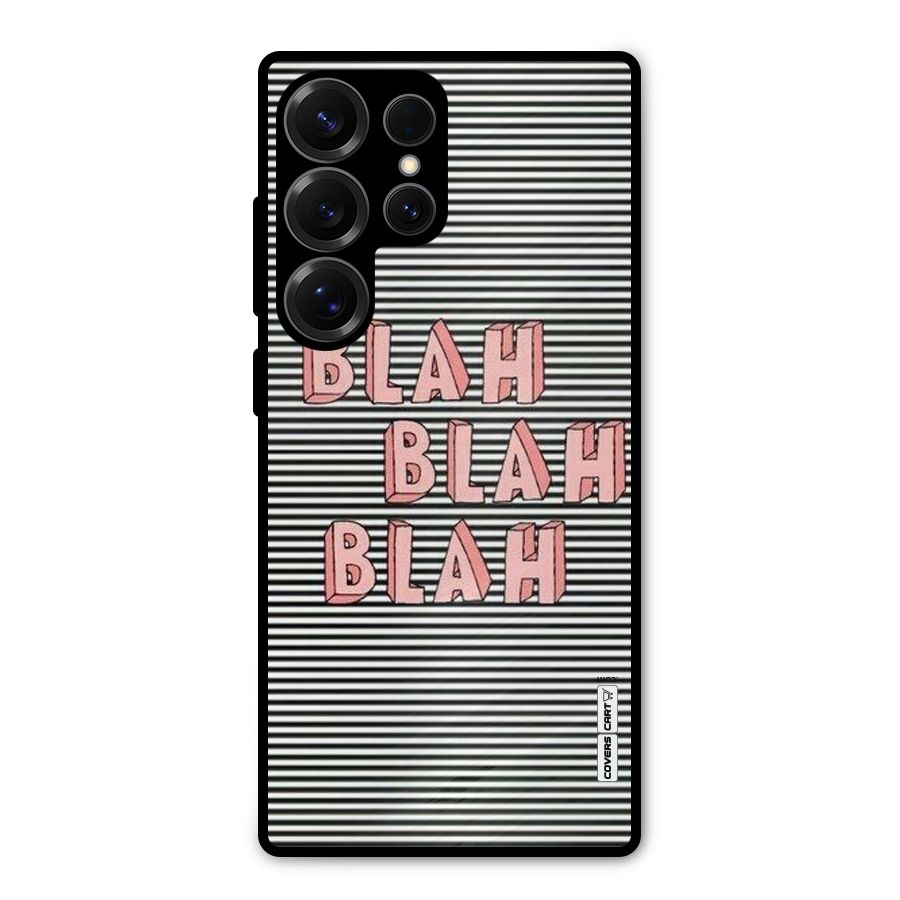 Blah Stripes Metal Back Case for Galaxy S25 Ultra