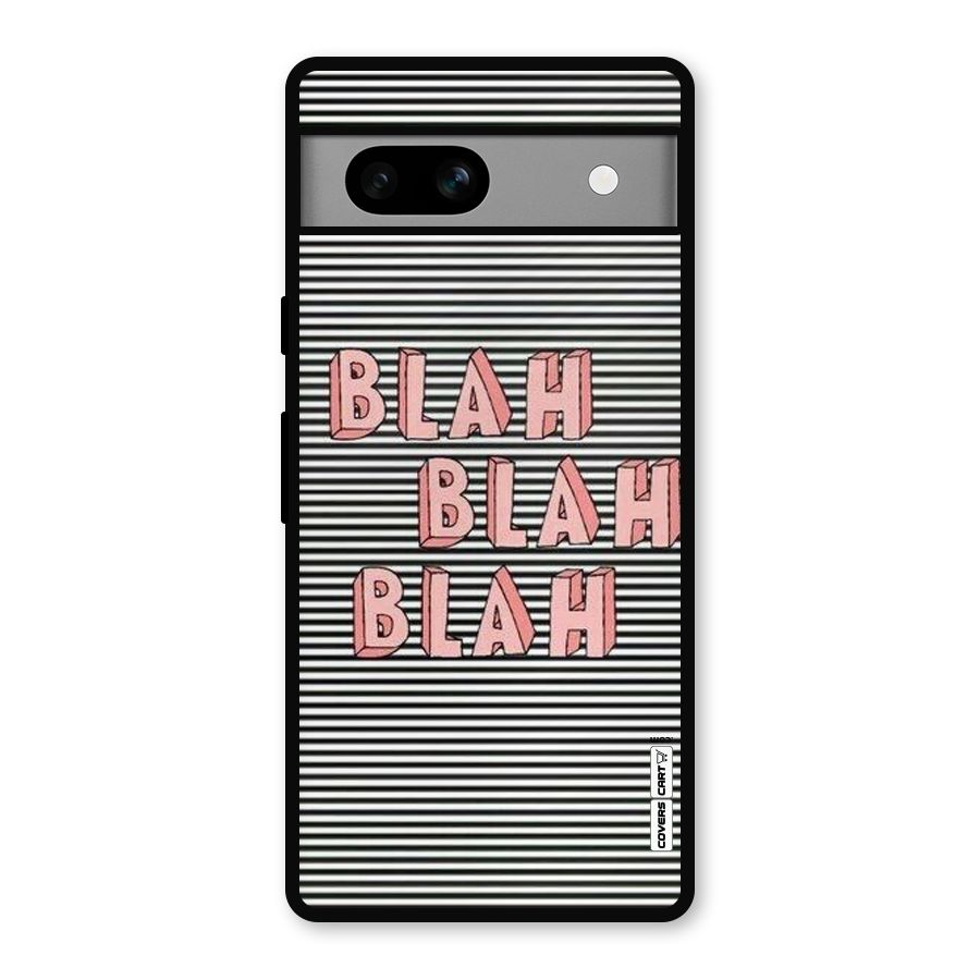 Blah Stripes Metal Back Case for Google Pixel 7a