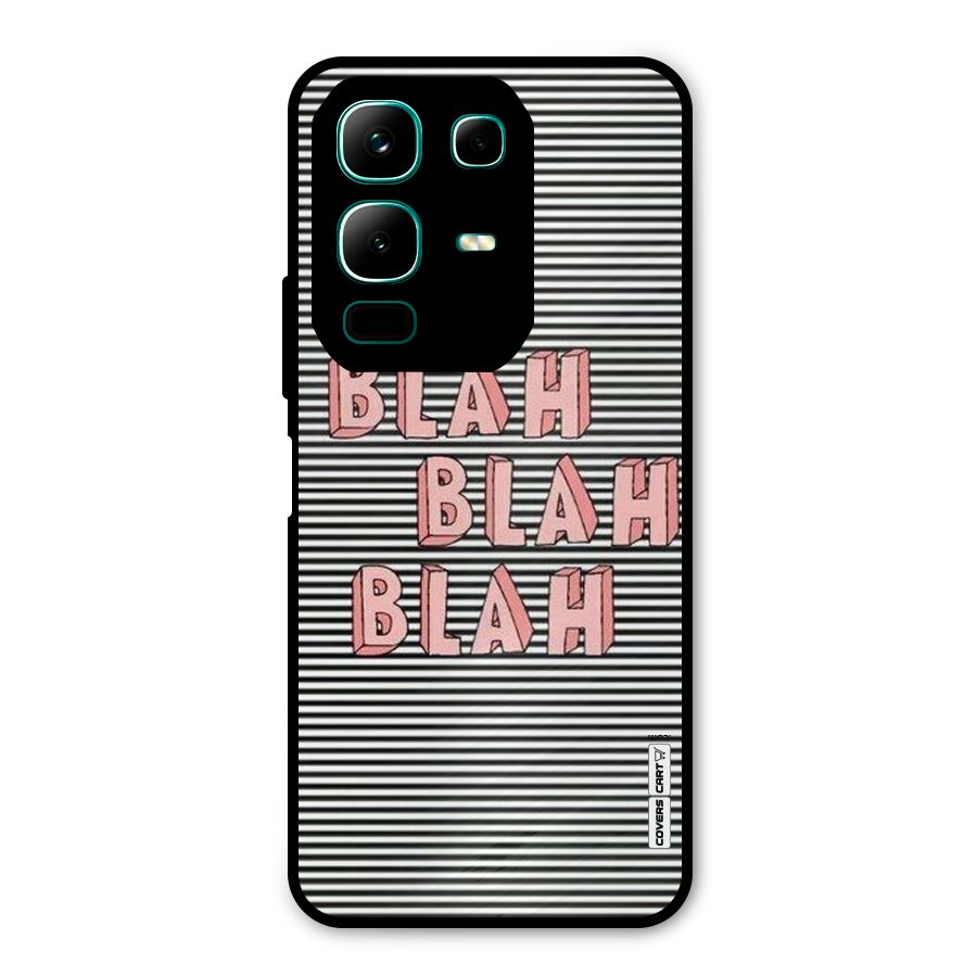 Blah Stripes Metal Back Case for Infinix Note 50x