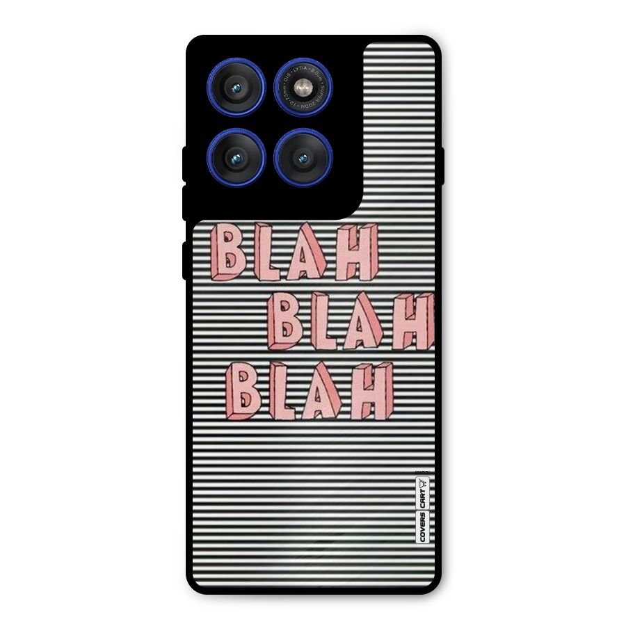 Blah Stripes Metal Back Case for Motorola Edge 60 Pro
