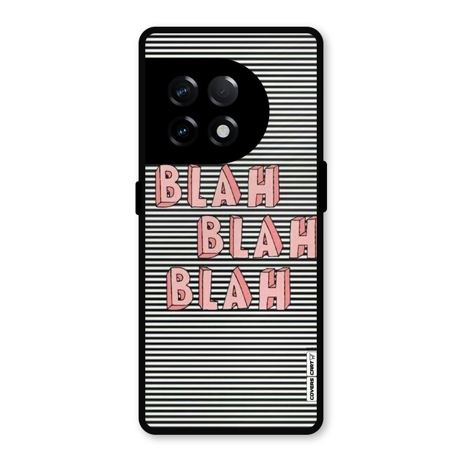 Blah Stripes Metal Back Case for OnePlus 11R