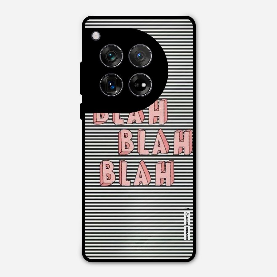Blah Stripes Metal Back Case for OnePlus 12