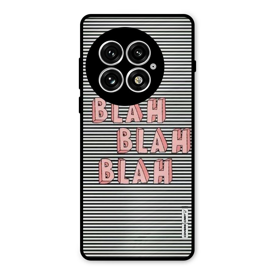 Blah Stripes Metal Back Case for OnePlus 13