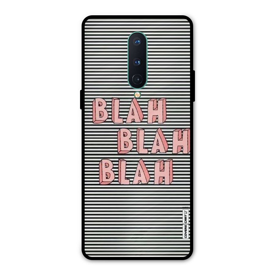 Blah Stripes Metal Back Case for OnePlus 8