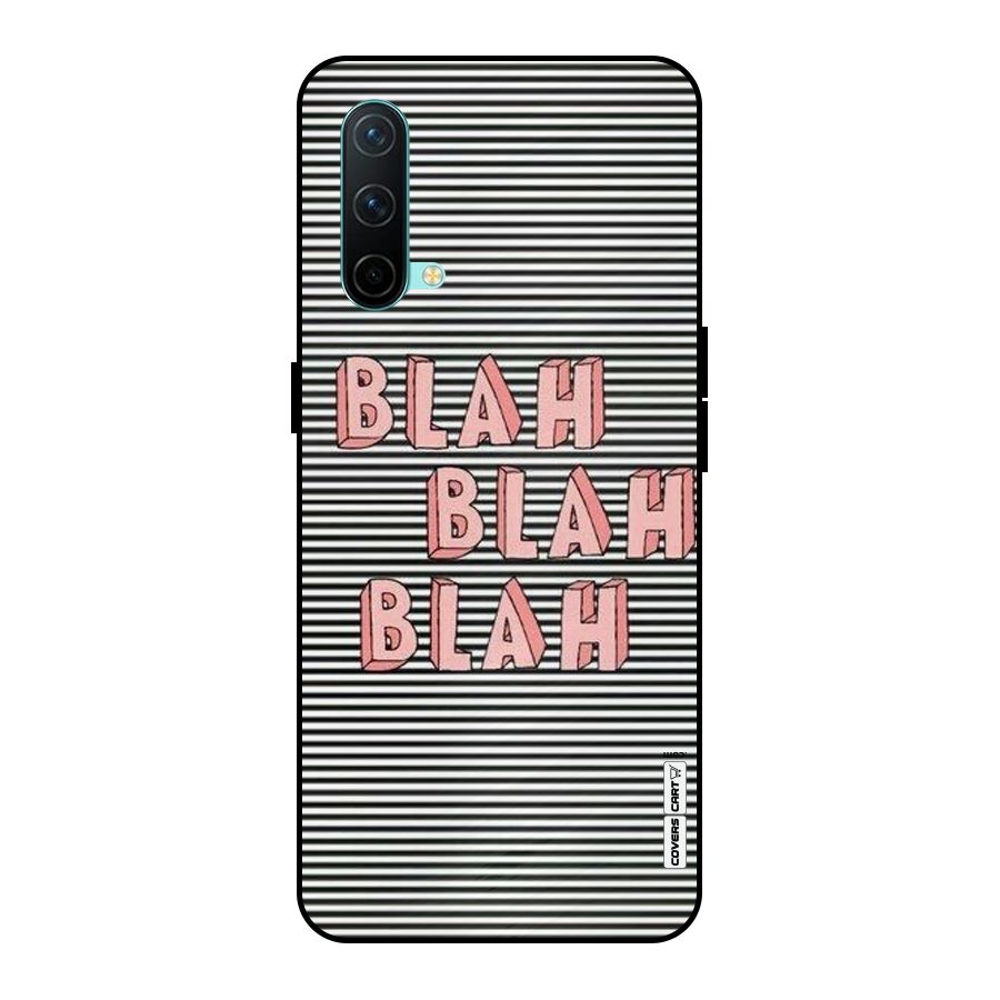 Blah Stripes Metal Back Case for OnePlus Nord CE 5G