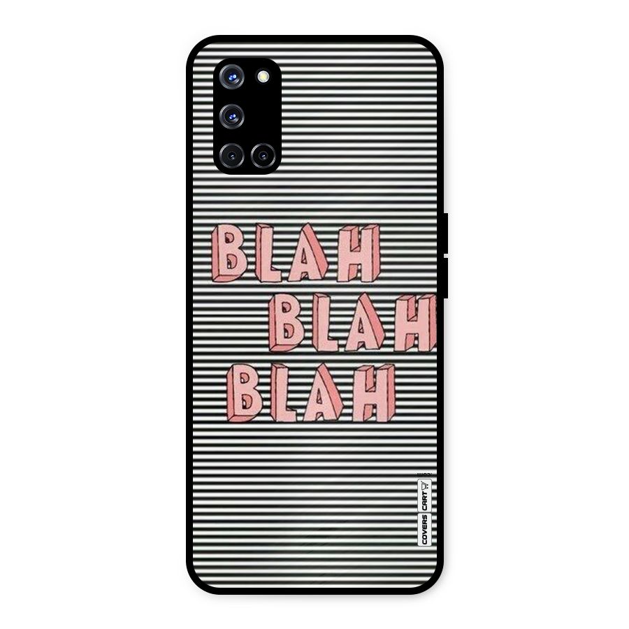 Blah Stripes Metal Back Case for Oppo A52