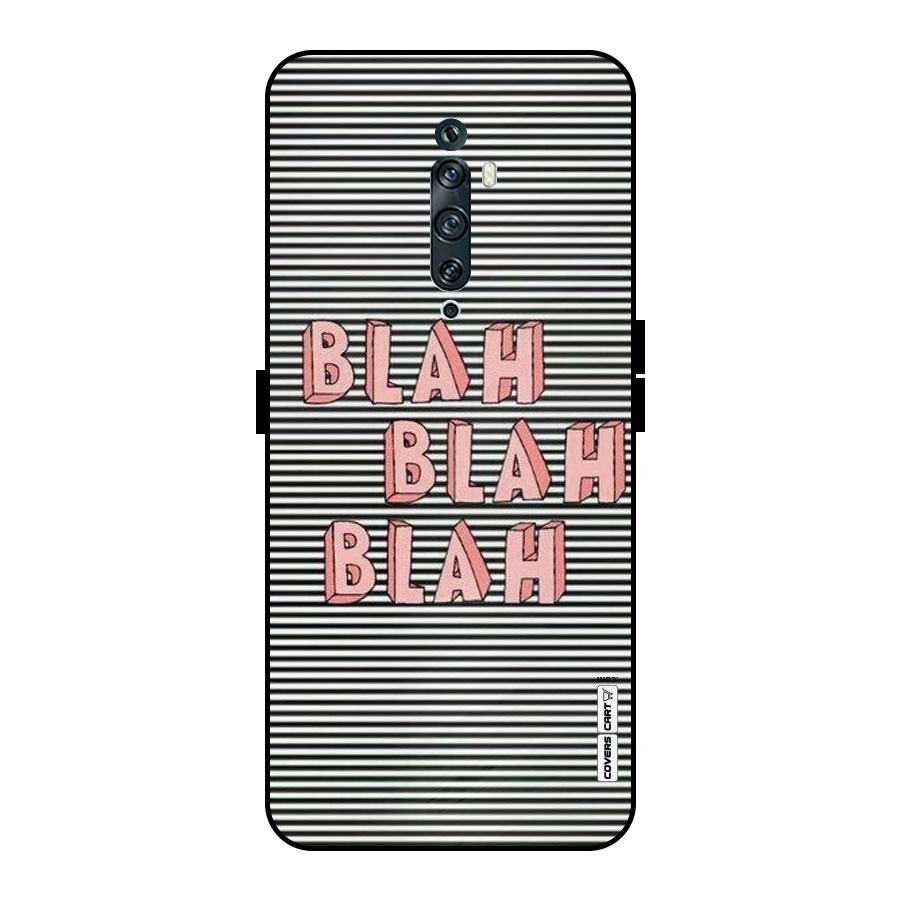 Blah Stripes Metal Back Case for Oppo Reno2 F