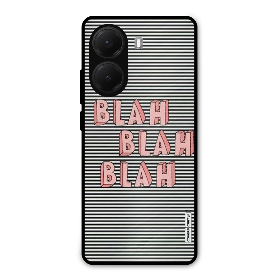 Blah Stripes Metal Back Case for Poco X7 Pro