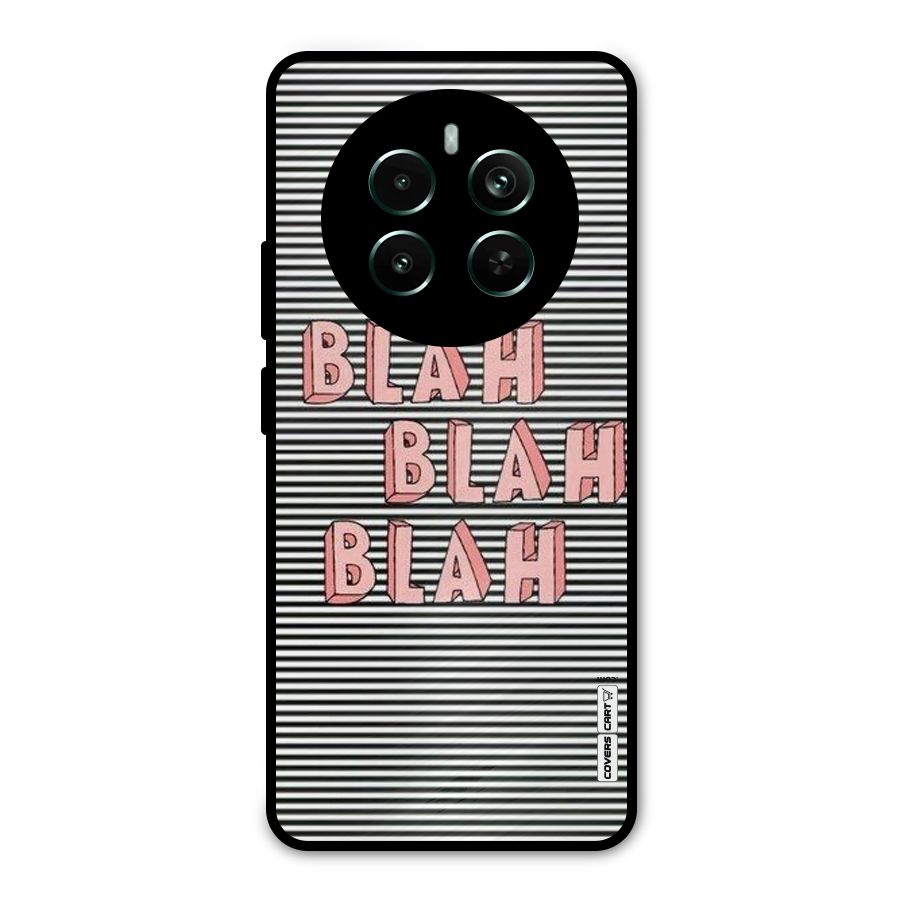 Blah Stripes Metal Back Case for Realme 12 Pro Plus