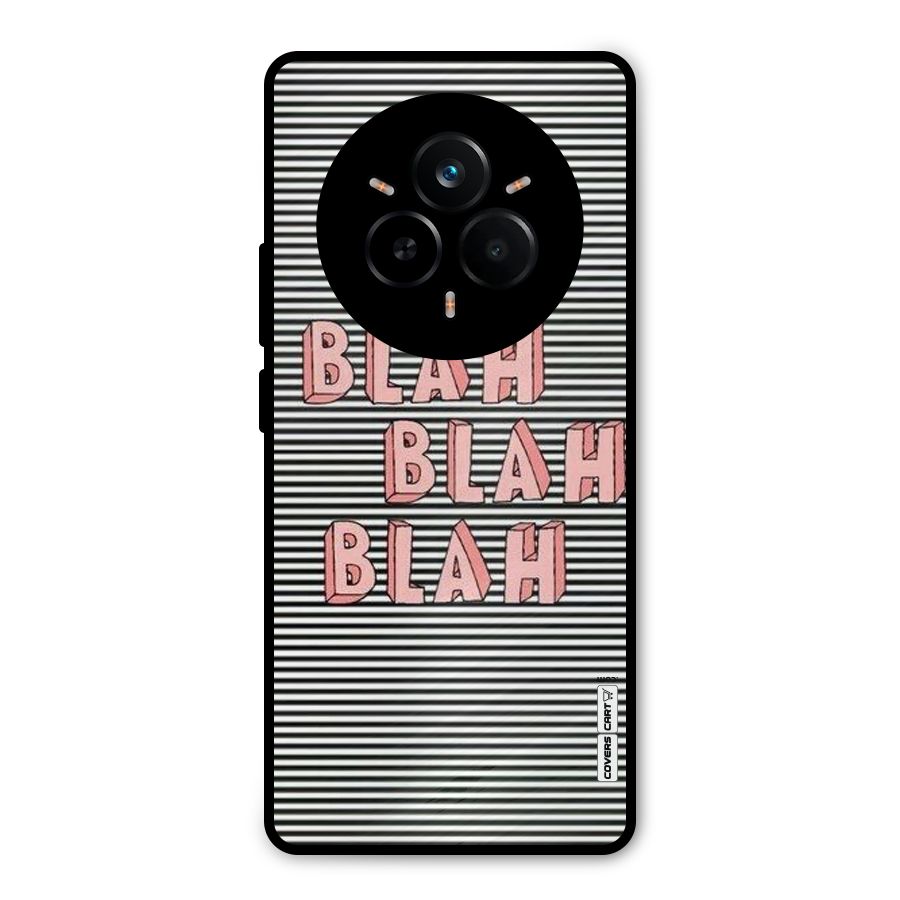Blah Stripes Metal Back Case for Realme 14 Pro