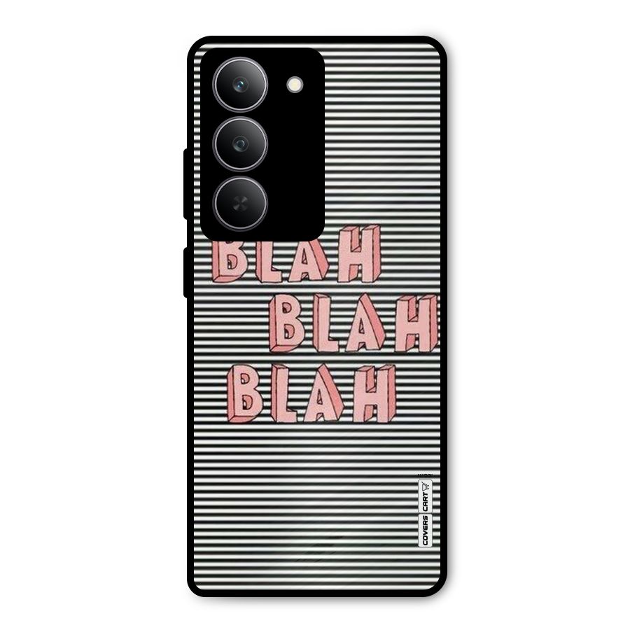 Blah Stripes Metal Back Case for Realme 14x