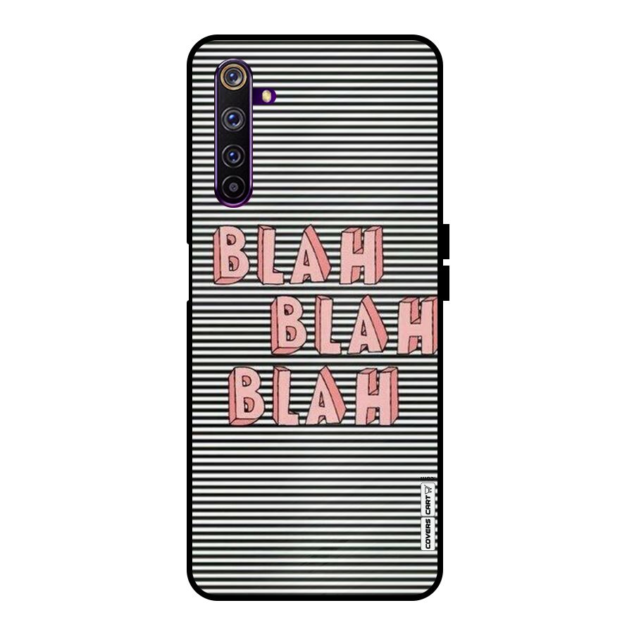 Blah Stripes Metal Back Case for Realme 6 Pro