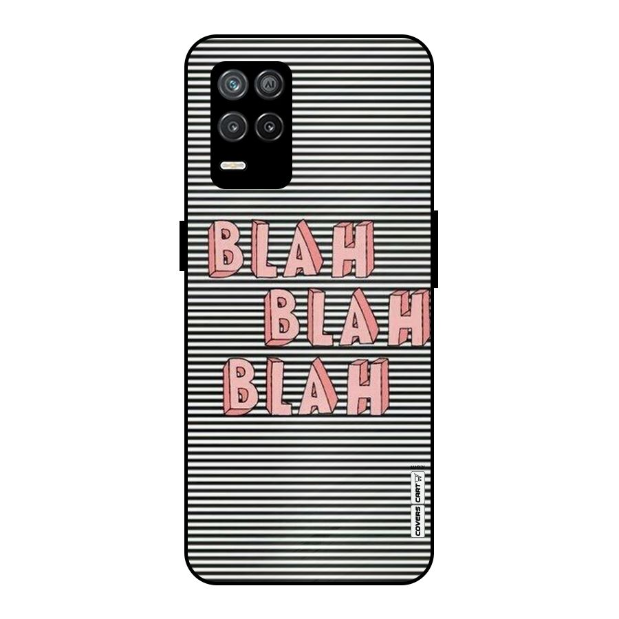 Blah Stripes Metal Back Case for Realme 8s 5G
