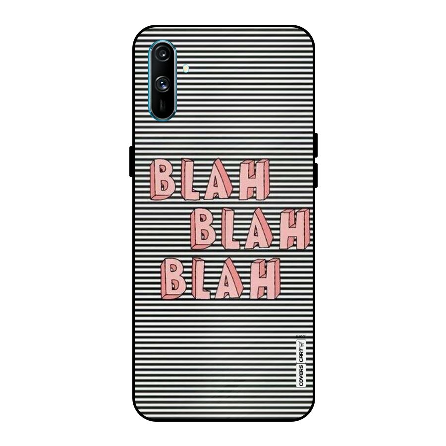 Blah Stripes Metal Back Case for Realme C3