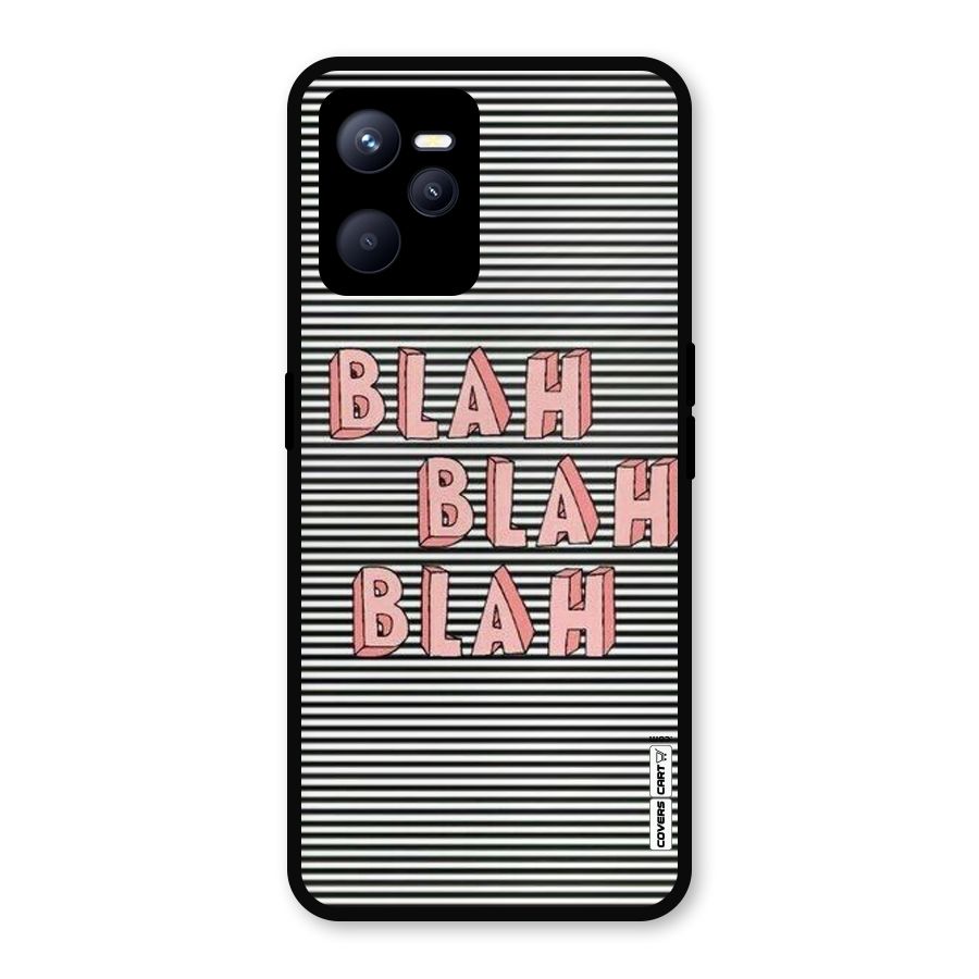 Blah Stripes Metal Back Case for Realme C35