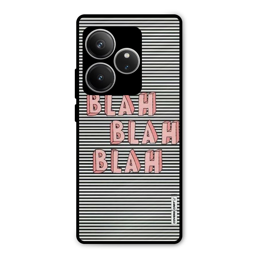 Blah Stripes Metal Back Case for Realme GT 6