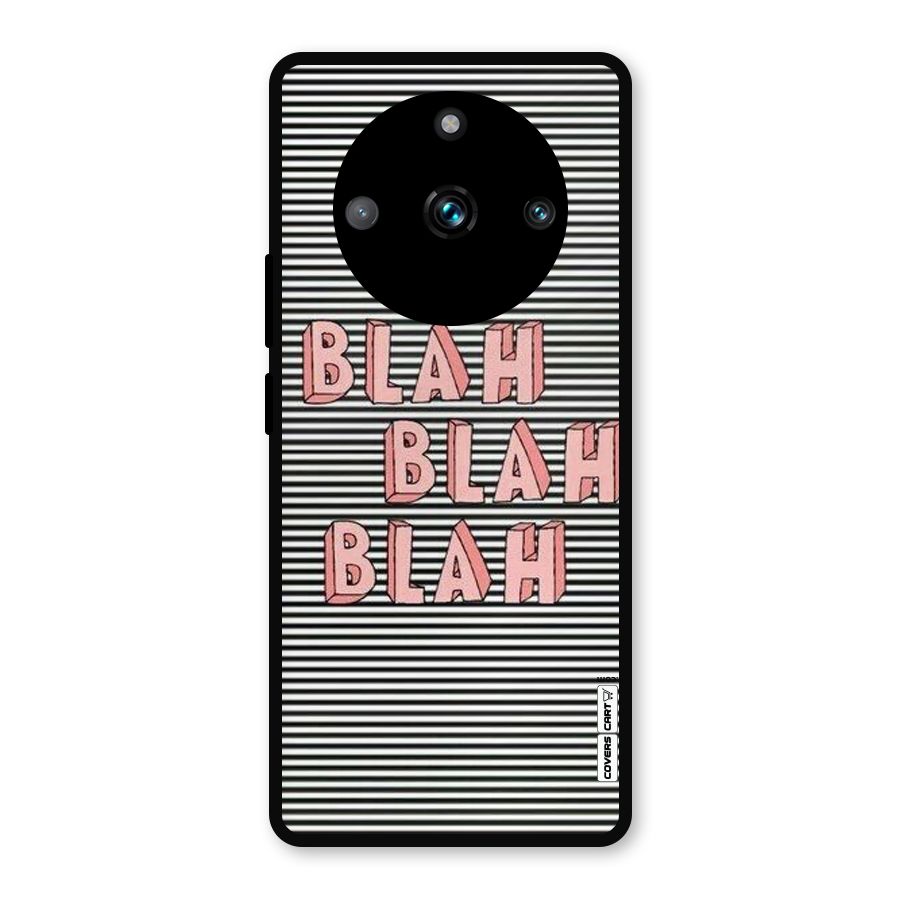 Blah Stripes Metal Back Case for Realme Narzo 60 Pro