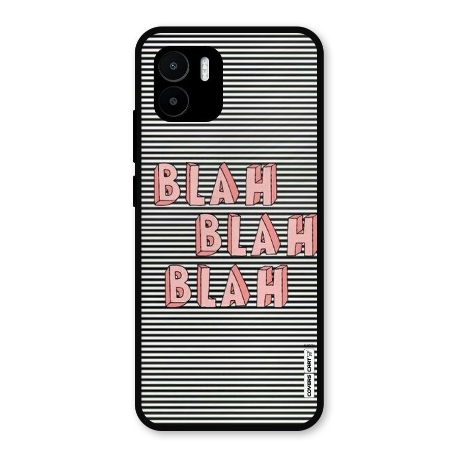 Blah Stripes Metal Back Case for Redmi A2