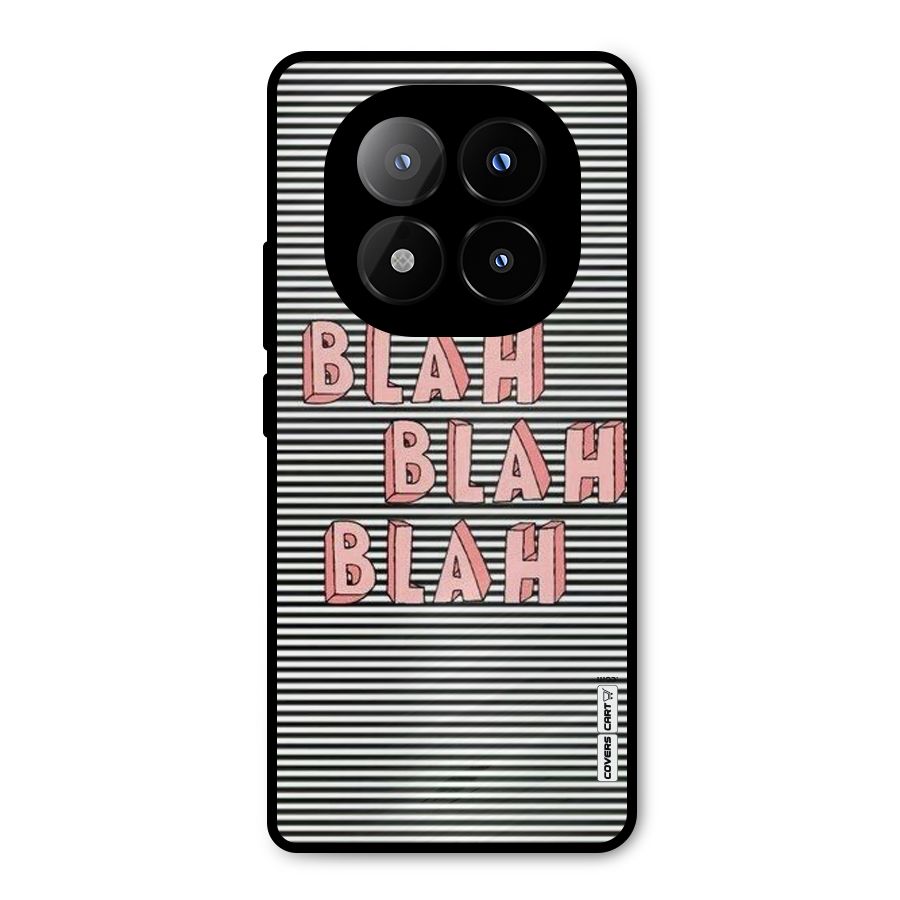 Blah Stripes Metal Back Case for Redmi Note 14 Pro Plus 5G