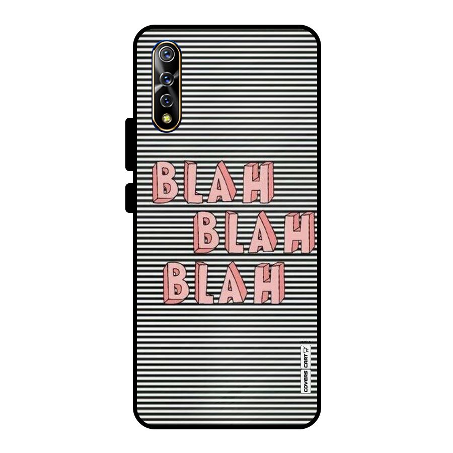 Blah Stripes Metal Back Case for Vivo S1