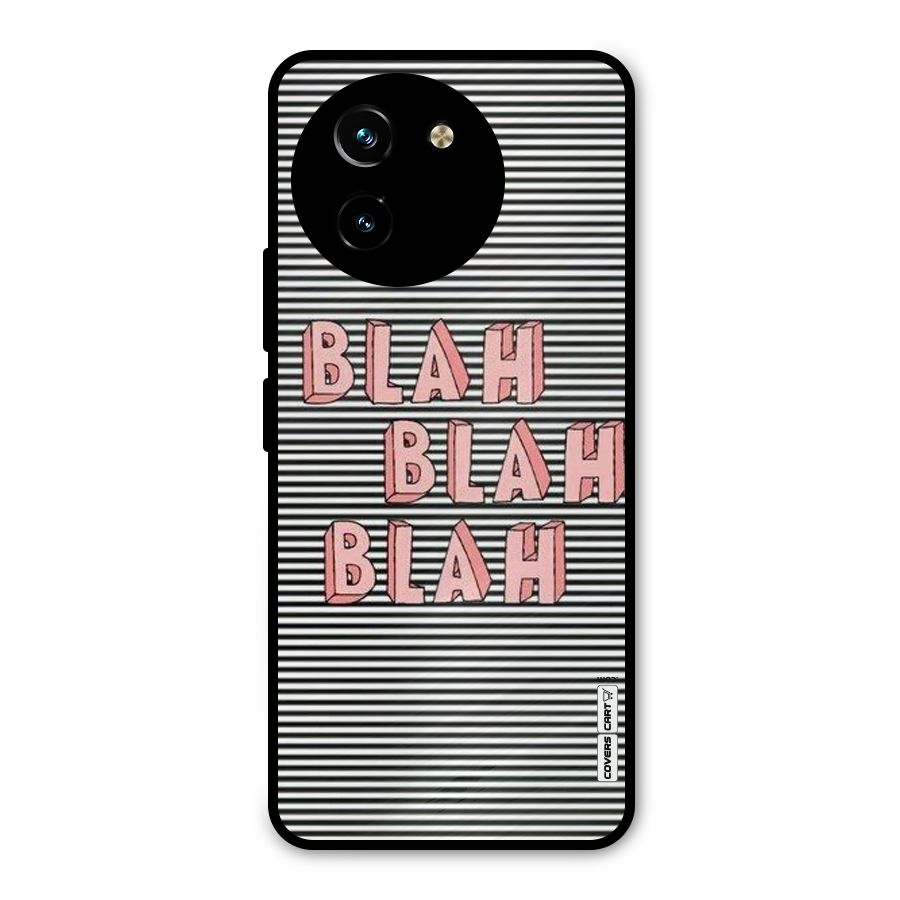 Blah Stripes Metal Back Case for Vivo T3x