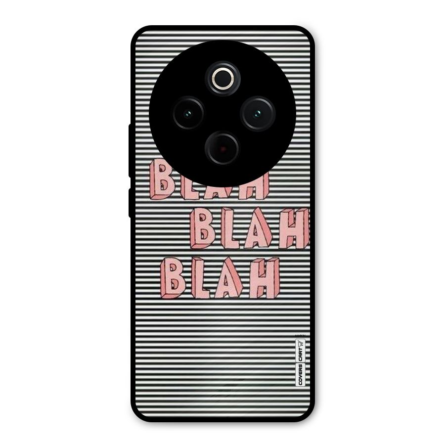 Blah Stripes Metal Back Case for Vivo T4