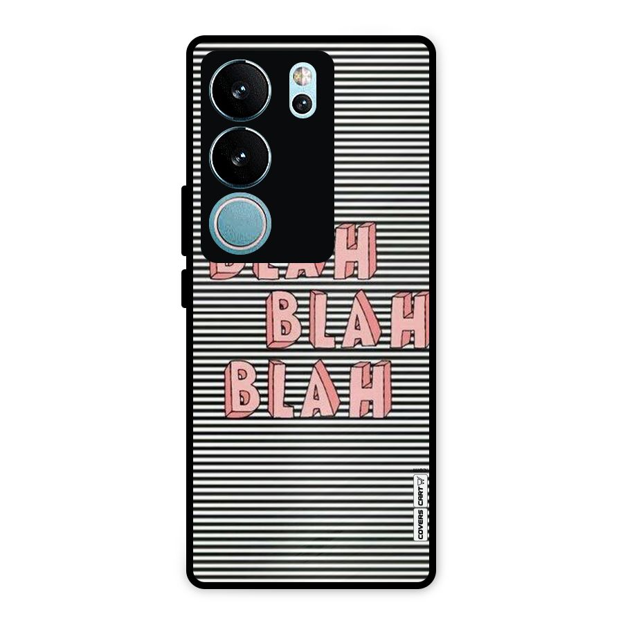 Blah Stripes Metal Back Case for Vivo V29
