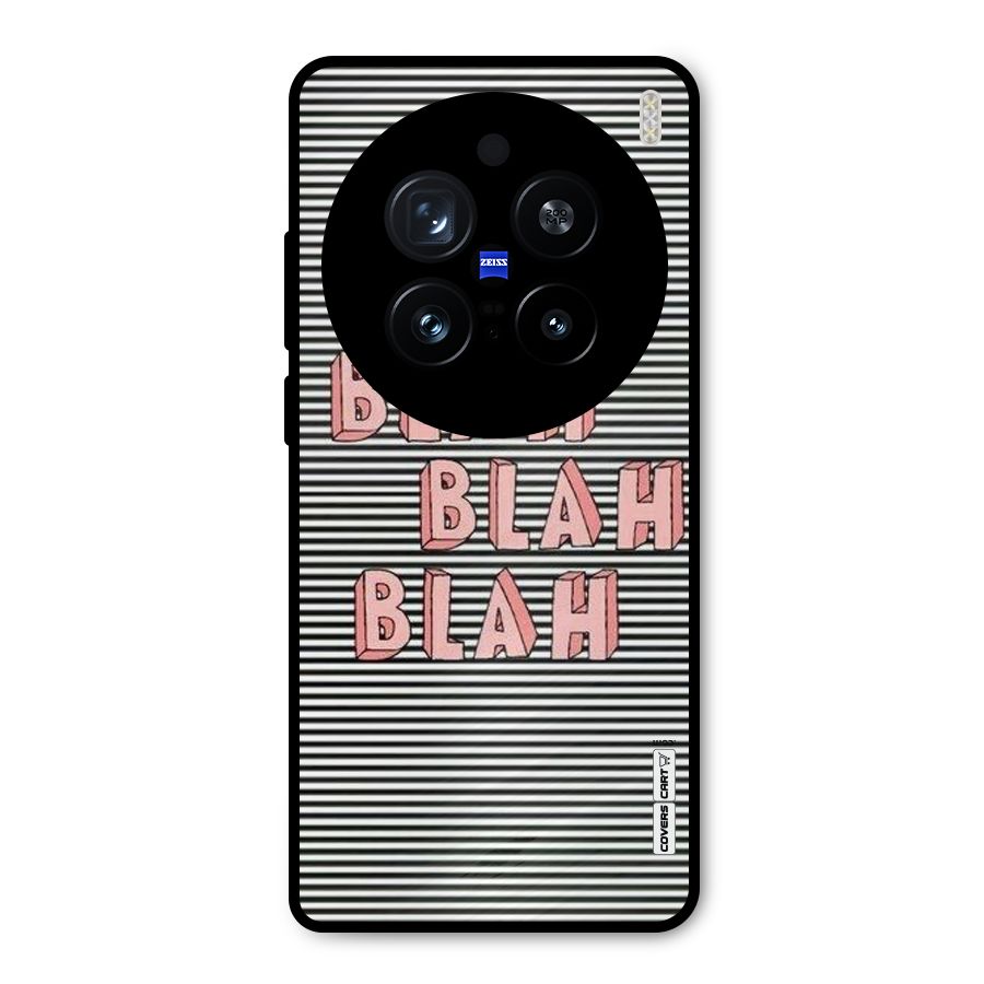 Blah Stripes Metal Back Case for Vivo X200 Pro
