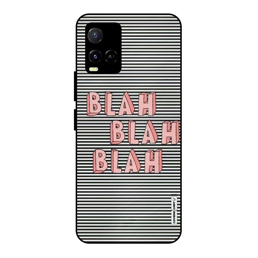 Blah Stripes Metal Back Case for Vivo Y21