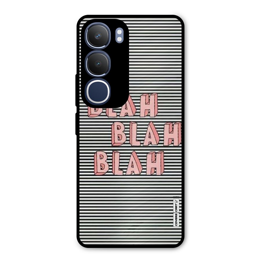 Blah Stripes Metal Back Case for Vivo Y29