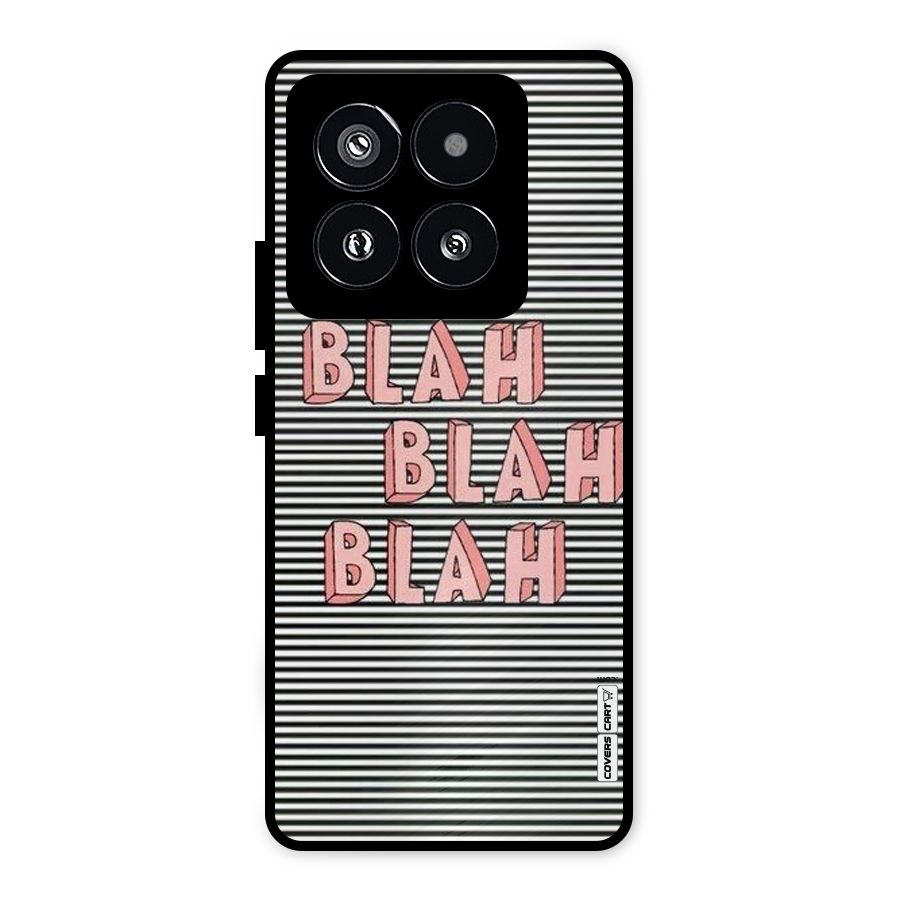 Blah Stripes Metal Back Case for Xiaomi 14 Pro