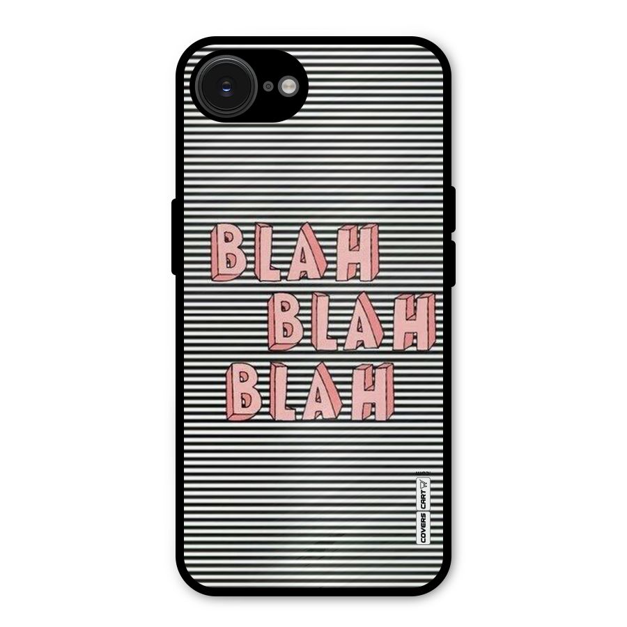 Blah Stripes Metal Back Case for iPhone 16e
