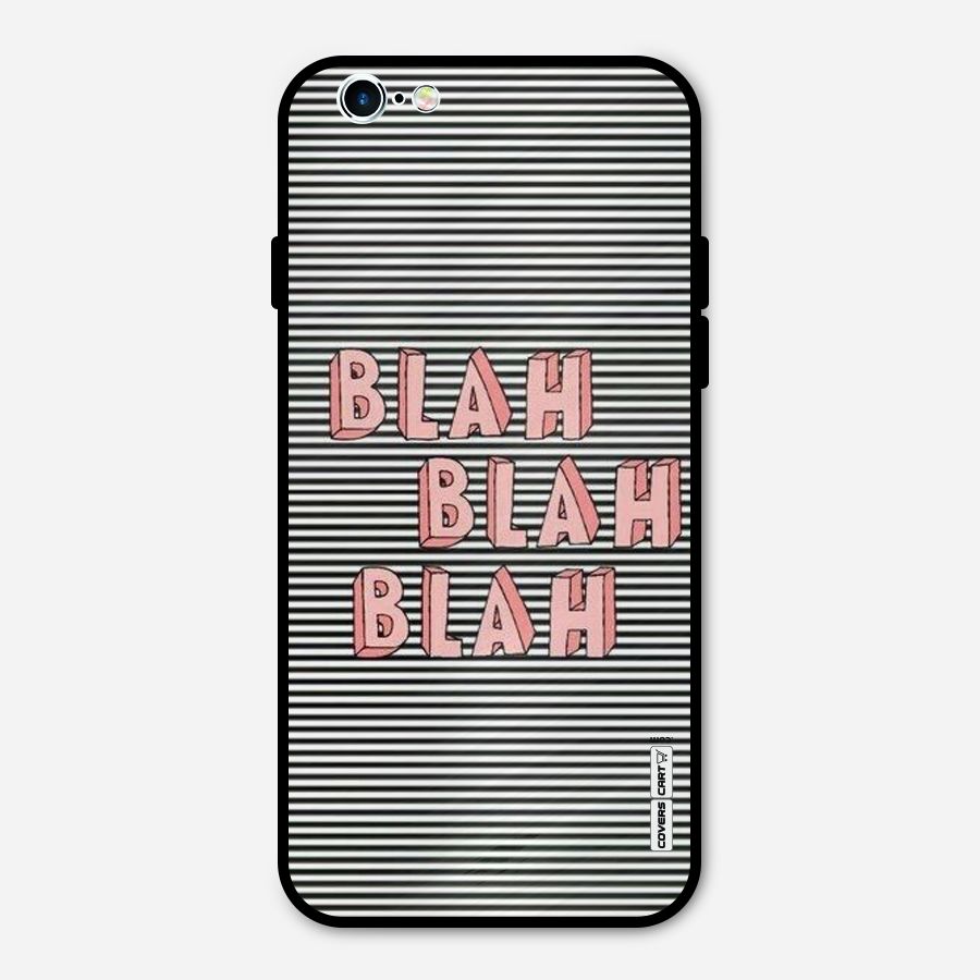 Blah Stripes Metal Back Case for iPhone 6 6s