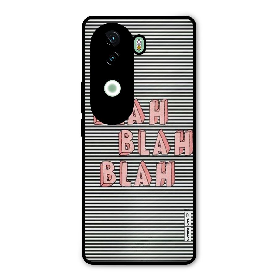 Blah Stripes Metal Back Case for iQOO Z9s