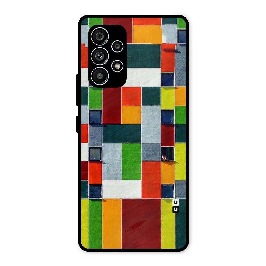 Block Color Design Metal Back Case for Galaxy A53 5G