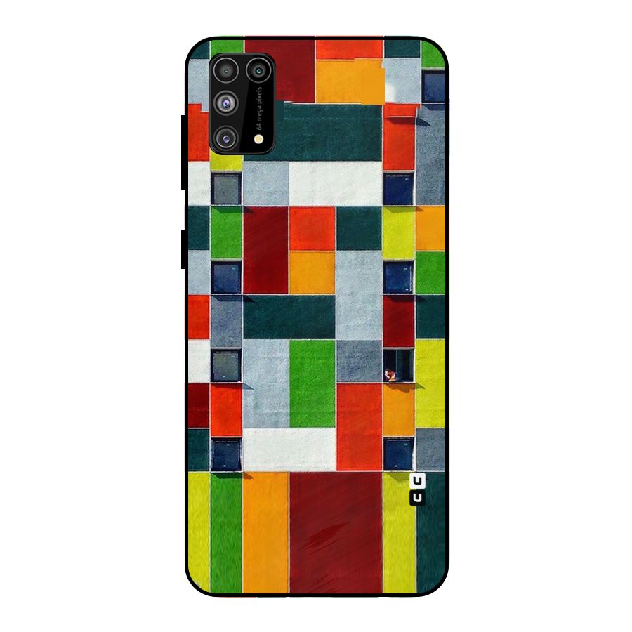 Block Color Design Metal Back Case for Galaxy F41