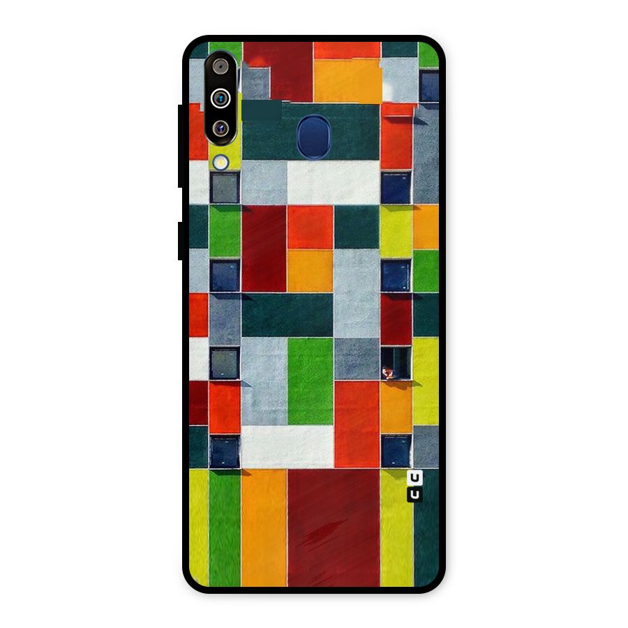 Block Color Design Metal Back Case for Galaxy M30