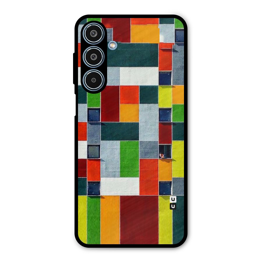 Block Color Design Metal Back Case for Galaxy M35