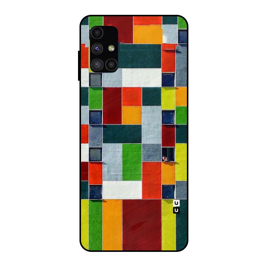Block Color Design Metal Back Case for Galaxy M51